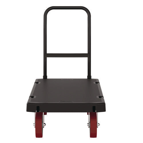 Image of Suncast Commercial® Resin Platform Truck, 1,600 lb Capacity, 24.25 x 52.25 x 41, Black