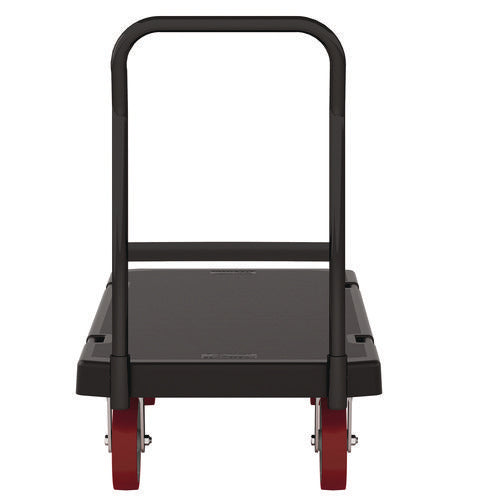 Image of Suncast Commercial® Resin Platform Truck, 1,600 lb Capacity, 24.25 x 52.25 x 41, Black