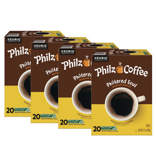 Image of Philz Coffee Philtered Soul K Cups, Hazelnut, 80/Carton