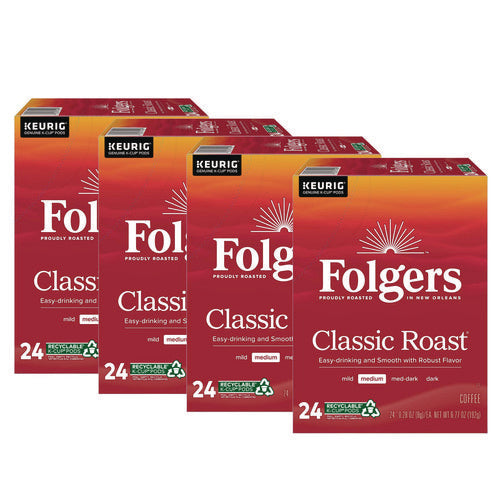 Image of Folgers® Gourmet Selections Classic Roast Coffee K-Cups, 96/carton