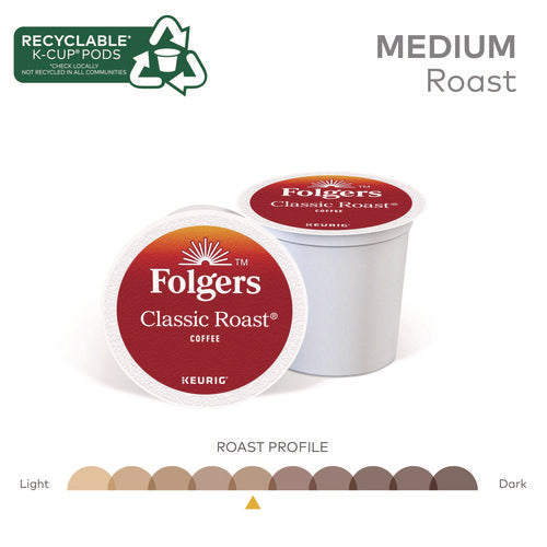 Image of Folgers® Gourmet Selections Classic Roast Coffee K-Cups, 96/carton