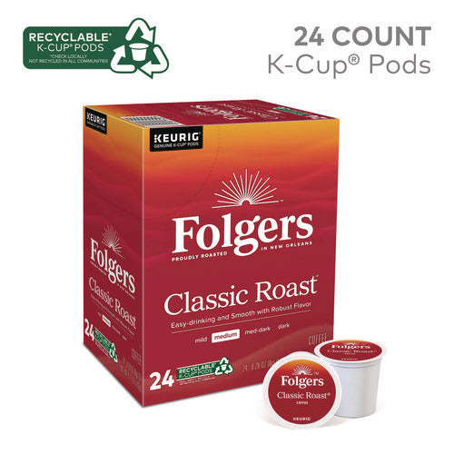 Image of Folgers® Gourmet Selections Classic Roast Coffee K-Cups, 96/carton