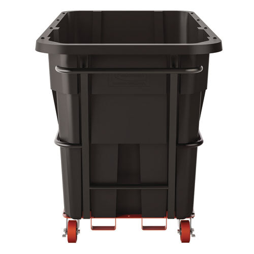 Image of Suncast Commercial® 1.5 cu yd Standard Duty Tilt Truck, Forkliftable Frame, 1,300 lb Capacity, Black/Red