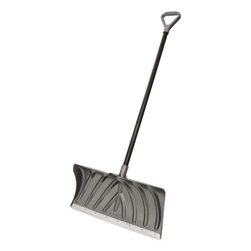 Image of Suncast® Steel Core Snow Pusher with Wear Strip, 24" Width x 57.55" Length