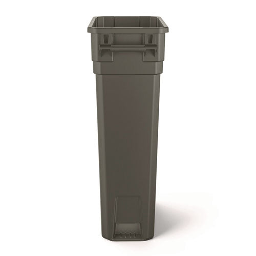 Image of Suncast Commercial® 23 Gallon Resin Slim Trash Can, Plastic, Gray