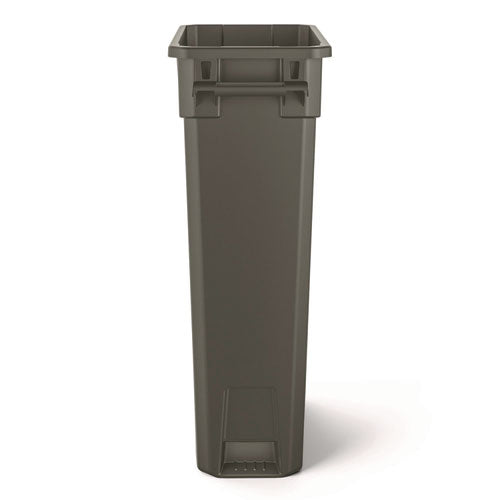 Image of Suncast Commercial® 23 Gallon Resin Slim Trash Can, Plastic, Gray