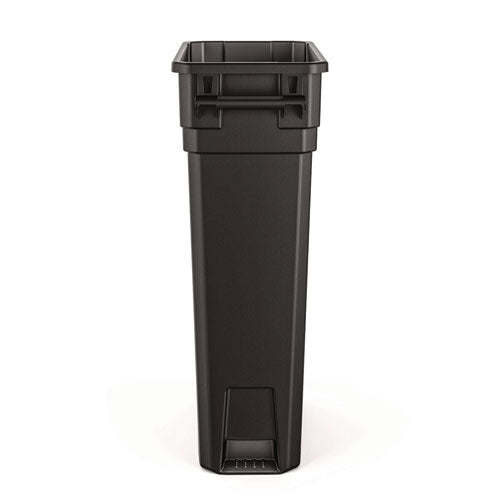 Image of Suncast Commercial® 23 Gallon Resin Slim Trash Can, Plastic, Black