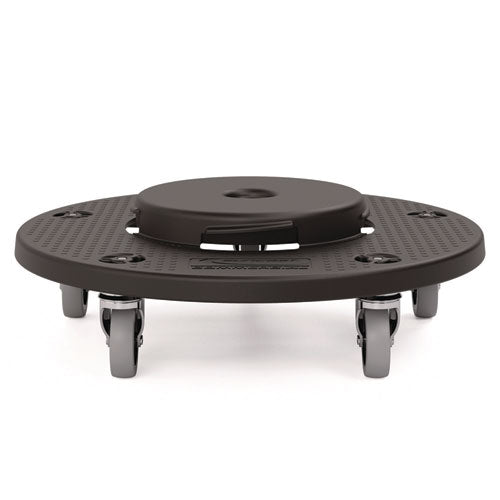 Image of Suncast Commercial® Utility Trash Can Dolly, 350 lb Capacity, 20.75" x 6.5", Black, 2/Pack