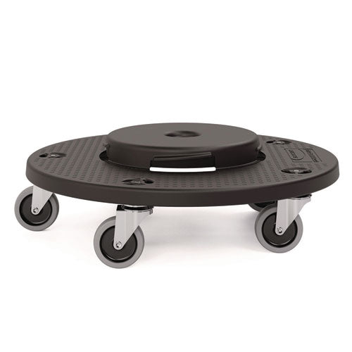 Image of Suncast Commercial® Utility Trash Can Dolly, 350 lb Capacity, 20.75" x 6.5", Black, 2/Pack