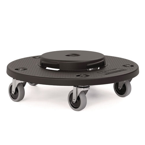Image of Suncast Commercial® Utility Trash Can Dolly, 350 lb Capacity, 20.75" x 6.5", Black, 2/Pack