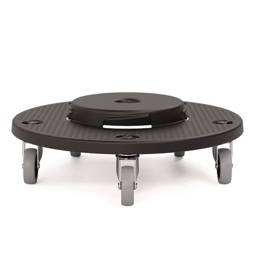 Image of Suncast Commercial® Utility Trash Can Dolly, 350 lb Capacity, 20.75" x 6.5", Black, 2/Pack