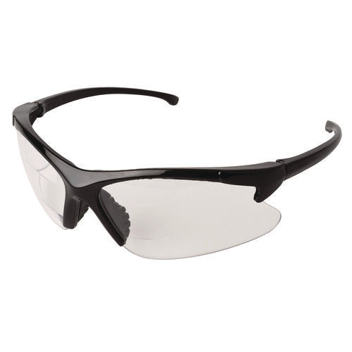 Image of KleenGuard V60 30-06 Dual Readers Safety Glasses, Black Polycarbonate Frame, Clear Polycarbonate Lens, 6/Box