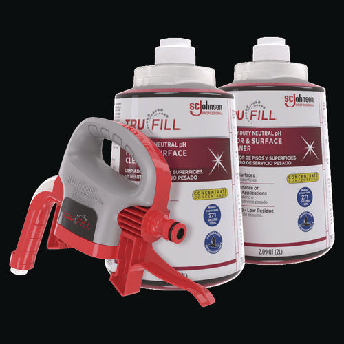 Image of SC Johnson Professional® TruFill Starter Pack, Fresh Scent, Two 2 L Cartridges, One Dispenser Head