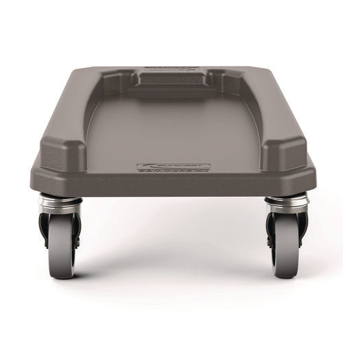 Image of Suncast Commercial® 23 Gallon Resin Slim Trash Can Dolly, 11.88" x 20.78" x 6.18", Gray