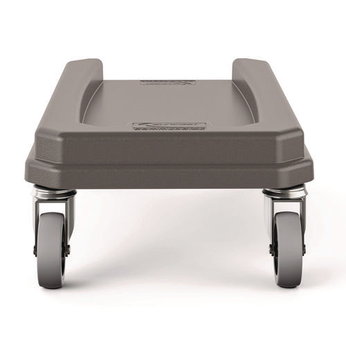 Image of Suncast Commercial® 23 Gallon Resin Slim Trash Can Dolly, 11.88" x 20.78" x 6.18", Gray