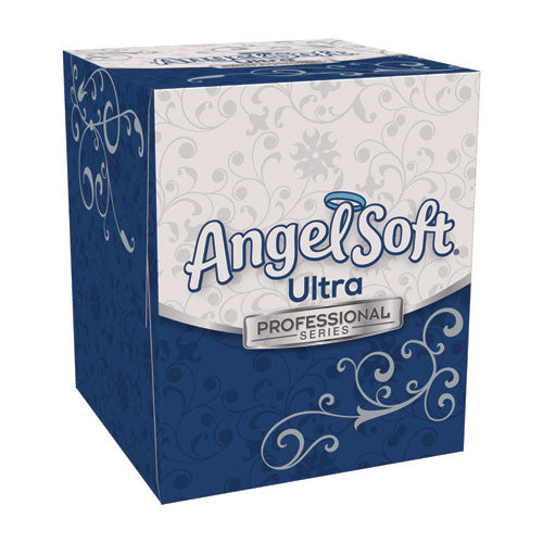 Image of Angel Soft® ps Ultra Facial Tissue, 2-Ply, White, 96 Sheets/Box, 36 Boxes/Carton