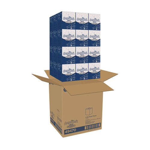 Image of Angel Soft® ps Ultra Facial Tissue, 2-Ply, White, 96 Sheets/Box, 36 Boxes/Carton
