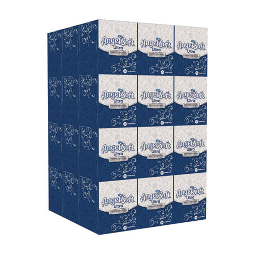 Image of Angel Soft® ps Ultra Facial Tissue, 2-Ply, White, 96 Sheets/Box, 36 Boxes/Carton