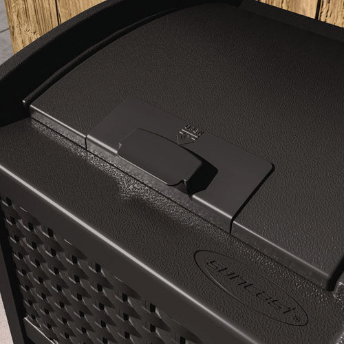 Image of Suncast® 30 Gallon Trash Hideaway, Plastic, Black
