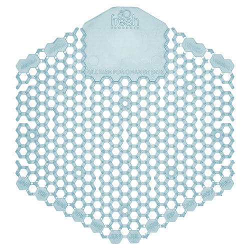 Image of Fresh Products Wave 3d Urinal Deodorizer Screen, Ocean Mist Scent, Blue, 10 Screens/box
