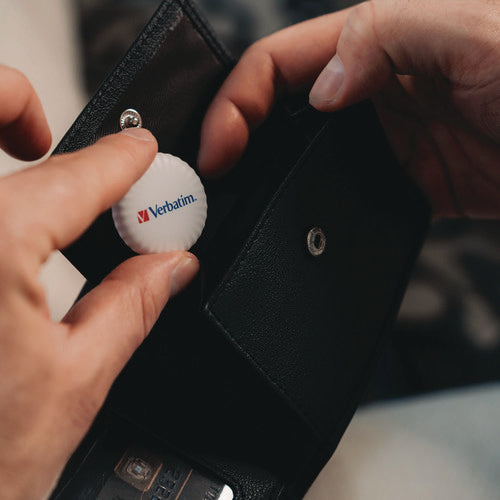 Image of Verbatim® My Finder Bluetooth Coin Tracker for Apple iOS, Black/White, 2/Pack