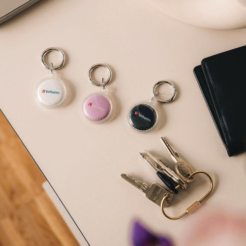 Image of Verbatim® My Finder Bluetooth Coin Tracker for Apple iOS, Black/Purple/White, 3/Pack