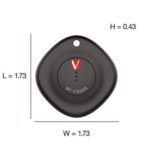 Image of Verbatim® My Finder Bluetooth Tracker for Apple iOS, Black/White, 2/Pack