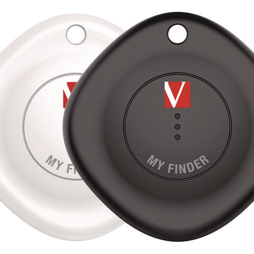 Image of Verbatim® My Finder Bluetooth Tracker for Apple iOS, Black/White, 2/Pack