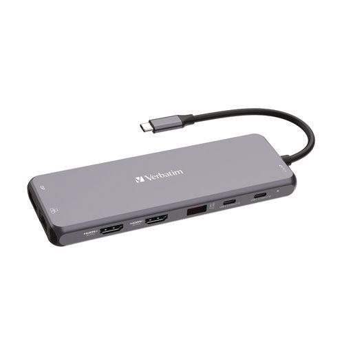 Image of Verbatim® USB-C Pro Multiport Hub CMH 13Port, Gray