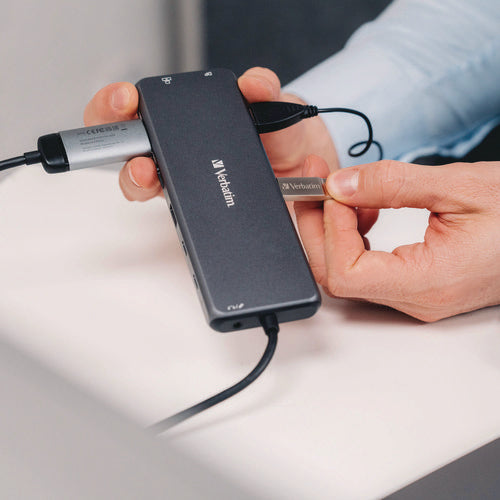 Image of Verbatim® USB-C Pro Multiport Hub CMH 13Port, Gray