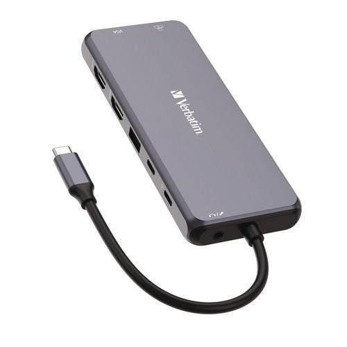 Image of Verbatim® USB-C Pro Multiport Hub14 Port, Gray