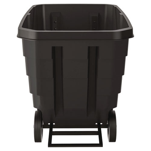 Image of Suncast Commercial® 1 cu yd Light Duty Tilt Truck, 1,250 lb Capacity, Black