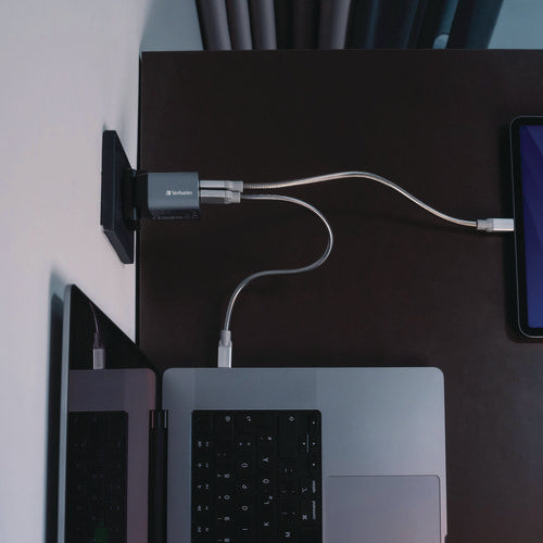 Image of Verbatim® 35 W 2-Port GaN Wall Charger, Black/Gray