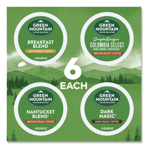 Image of Green Mountain Coffee® Regular Variety Pack Coffee K-Cups, Assorted Flavors, 96/Carton