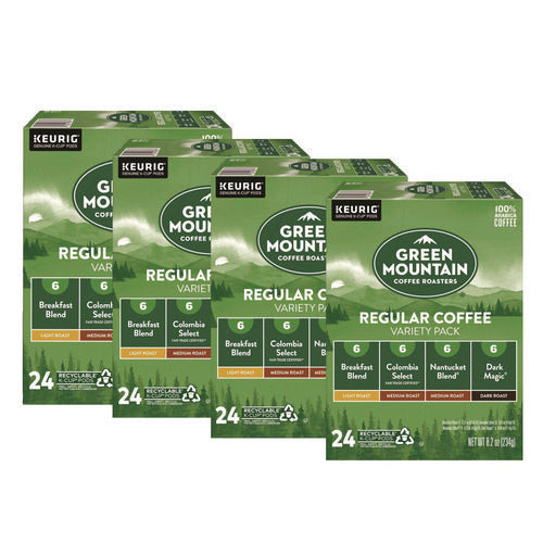 Image of Green Mountain Coffee® Regular Variety Pack Coffee K-Cups, Assorted Flavors, 96/Carton