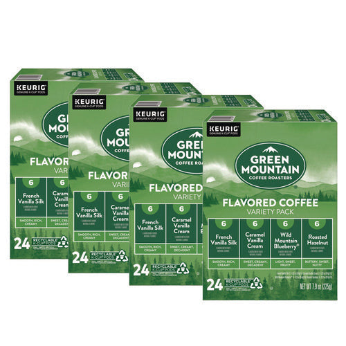 Image of Green Mountain Coffee® Flavored Variety Coffee K-Cups, Assorted Flavors, 96/Carton