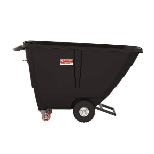 Image of Suncast Commercial® 0.5 cu yd Light Duty Tilt Truck, 850 lb Capacity, Black