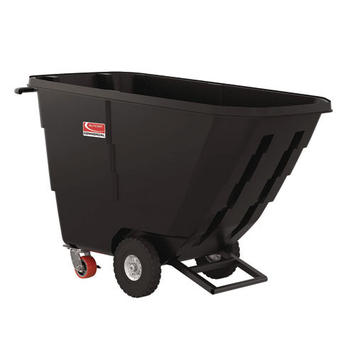 Image of Suncast Commercial® 0.5 cu yd Light Duty Tilt Truck, 850 lb Capacity, Black
