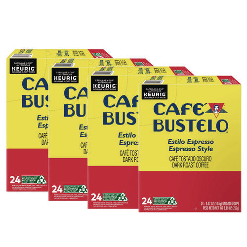 Image of Cafe Bustelo Espresso Style K-Cups, 96/carton