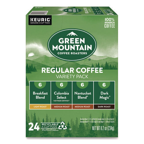 Image of Green Mountain Coffee® Regular Variety Pack Coffee K-Cups, Assorted Flavors, 24/Box