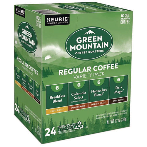 Image of Green Mountain Coffee® Regular Variety Pack Coffee K-Cups, Assorted Flavors, 24/Box