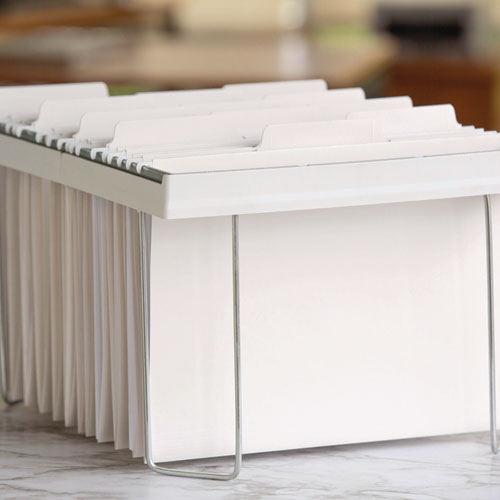 Image of Smead FasTab Hanging Folders, Letter Size, 1/3-Cut Tabs, White, 20/Box