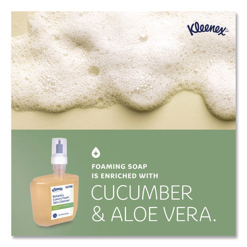 Image of Kleenex® Botanics Luxury Foam Skin Cleanser, Fresh Scent, 1,200 mL Refill, 4/Carton