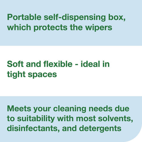 Image of Tork® Low-Lint Cleaning Cloth, 1-Ply, 12 x 12, Blue, 250 Sheets/Carton