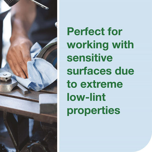Image of Tork® Low-Lint Cleaning Cloth, 1-Ply, 12 x 12, Blue, 250 Sheets/Carton
