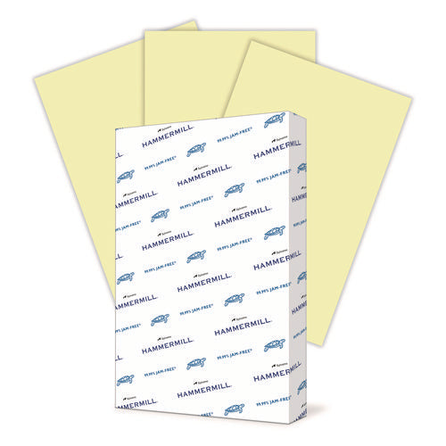 Image of Hammermill® Colors Print Paper, 20 lb Bond Weight, 11 x 17, Canary, 500/Ream