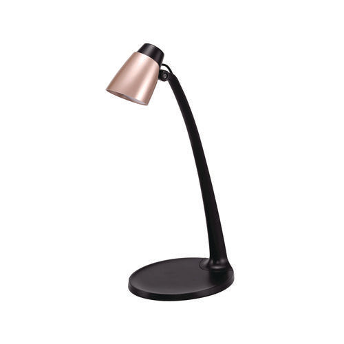 Image of BLACK+DECKER Modern LED Desk Lamp, Black/Rose Gold