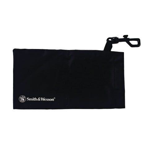 Image of Smith & Wesson® Safety Glasses Carrying Pouch with Belt Clip, 4.25 x 0.25 x 4.25, Black, 12/Carton