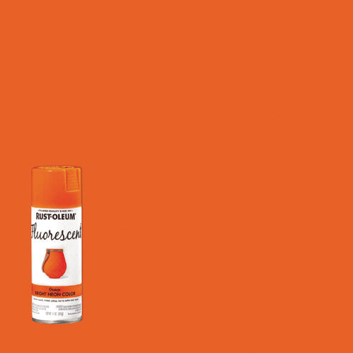 Image of Rust-Oleum® Specialty Fluorescent Spray Paint, Flat Fluorescent Orange, 11 oz Aerosol Can