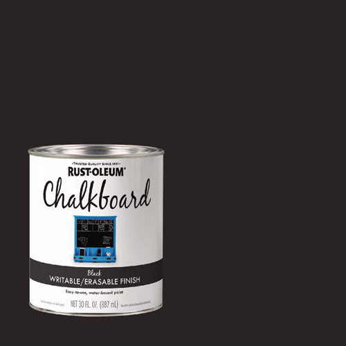 Image of Rust-Oleum® Chalkboard Paint, Matte Black, Quart Can, 4/Carton
